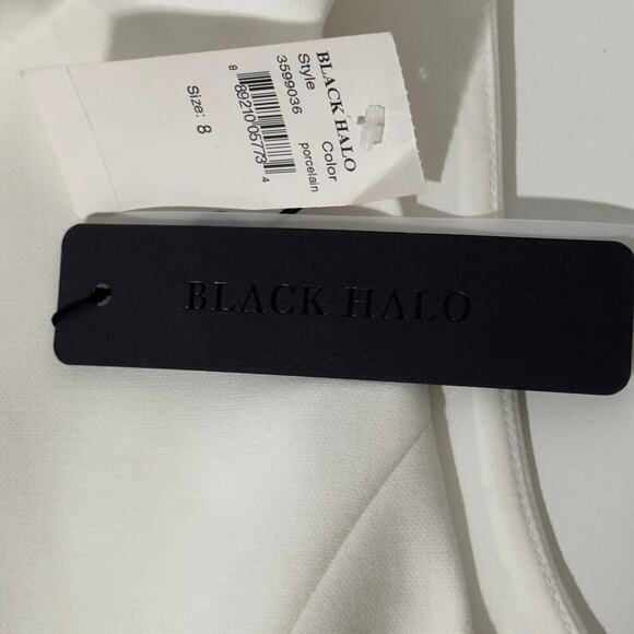 Black Halo Porcelain Juma Suit Top Only Sleeveless Cropped Mock Neck (8) - Picture 14 of 16